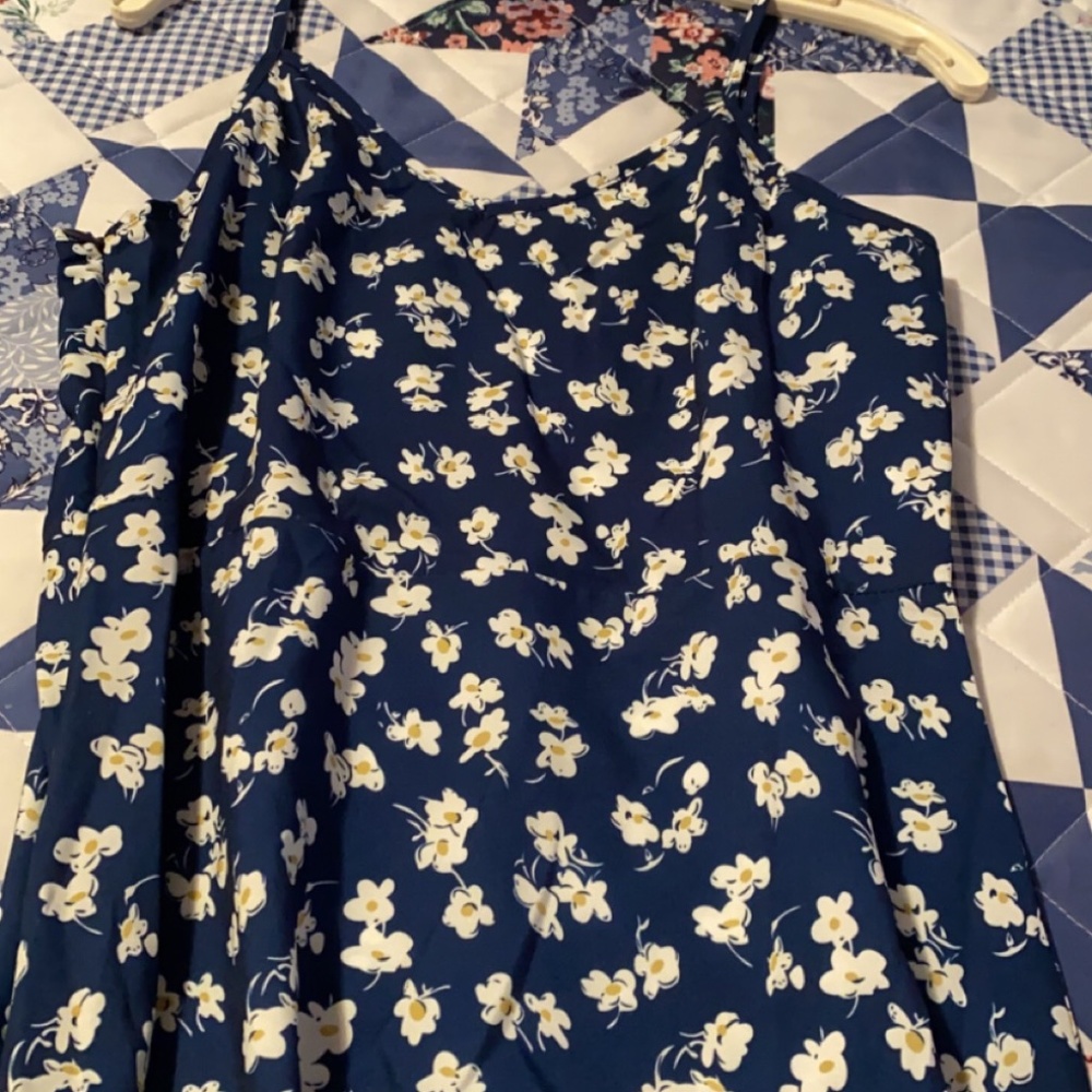 Blue Floral Dress